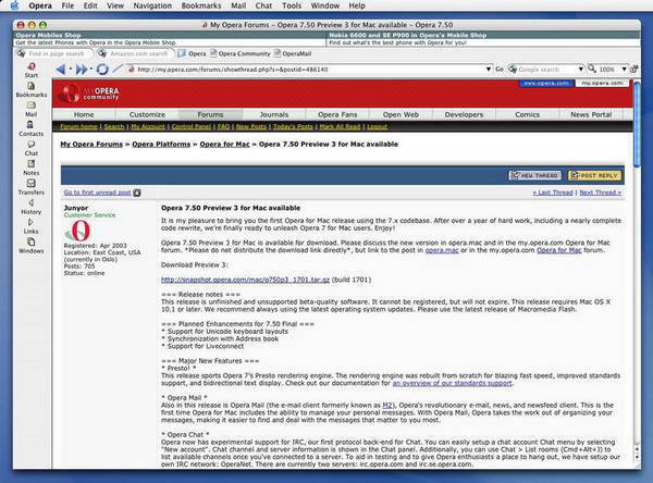 Opera For Mac(64bit)