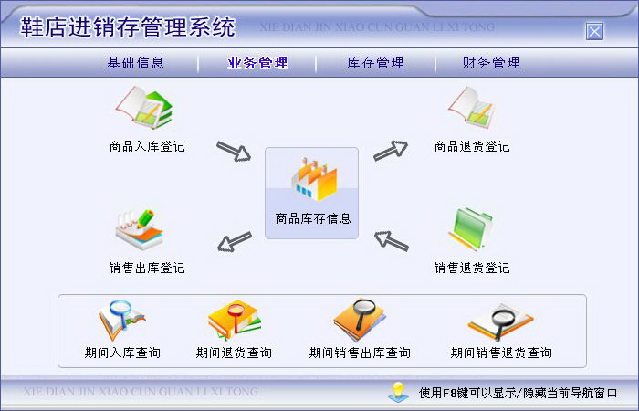 宏达鞋店进销存管理系统 绿色版