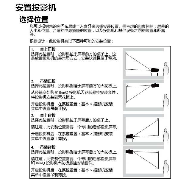 明基MW519投影机使用说明书