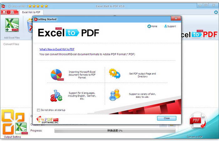 Excel XlsX to PDF