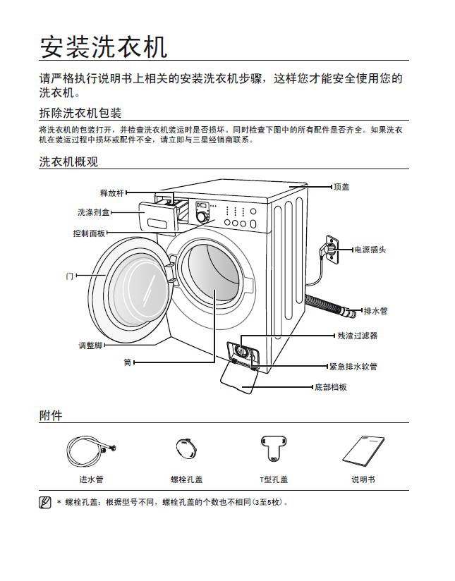 三星WF1600WCW洗衣机使用说明书