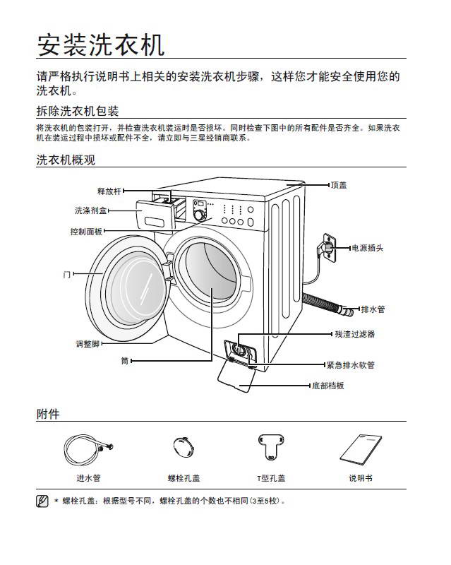 三星WF1702WCS洗衣机使用说明书