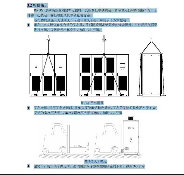 雷诺尔RNHV-A10/1400高压变频调速系统用户手册