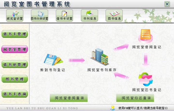 宏达阅览室图书管理系统 绿色版