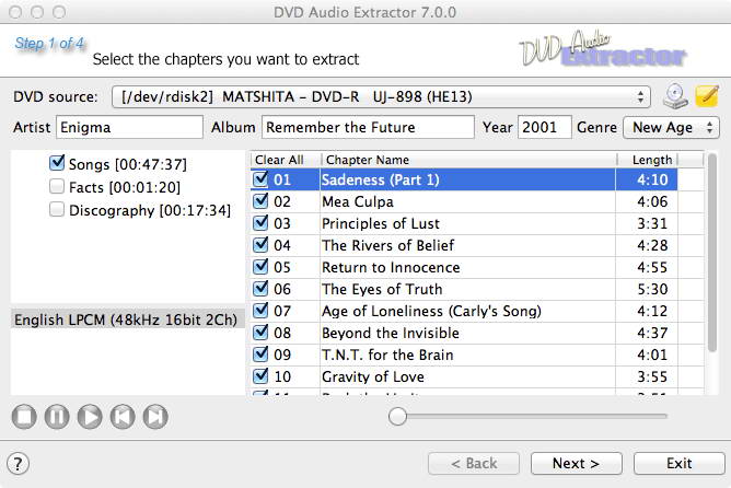 DVD Audio Extractor for Mac