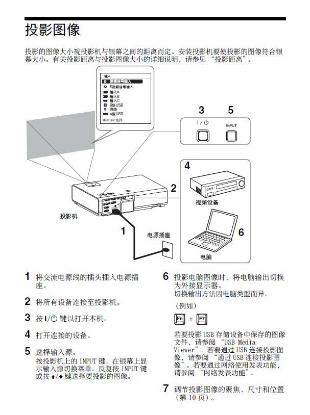 SONY VPL-EX221投影机说明书