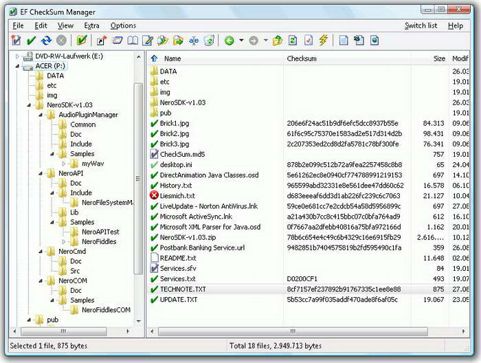 EF CheckSum Manager x64