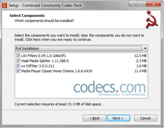 Combined Community Codec Pack ( CCCP )