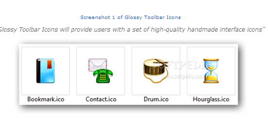 Glossy Toolbar Icons