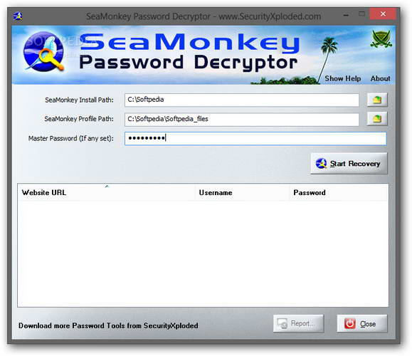 Portable SeaMonkey Password Decryptor