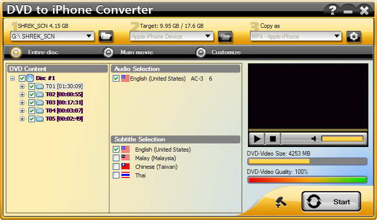 Aviosoft DVD to iPod Converter