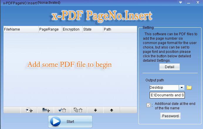 PDF页码插入