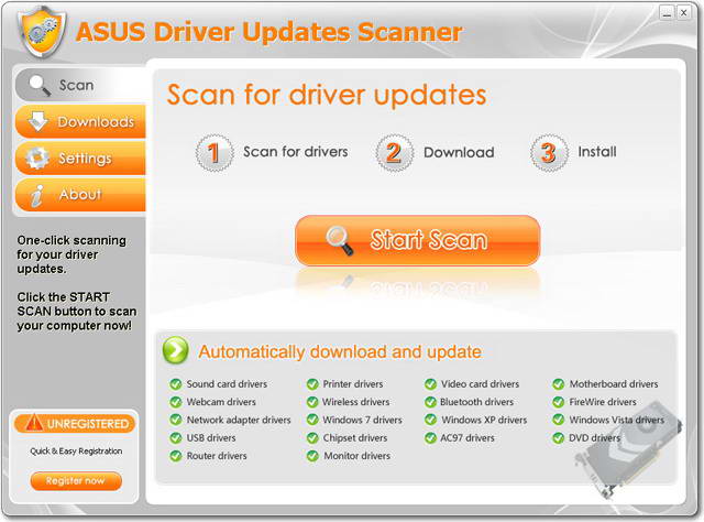 ASUS Driver Updates Scanner