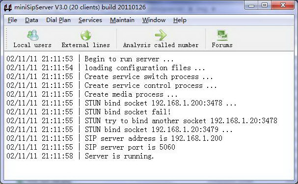 mini SIP Server For Linux(300 clients) 64bits