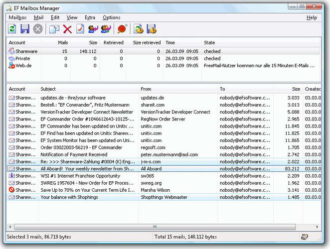 EF Mailbox Manager Portable