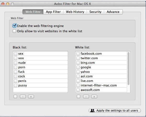 Aobo Filter for Mac Standard