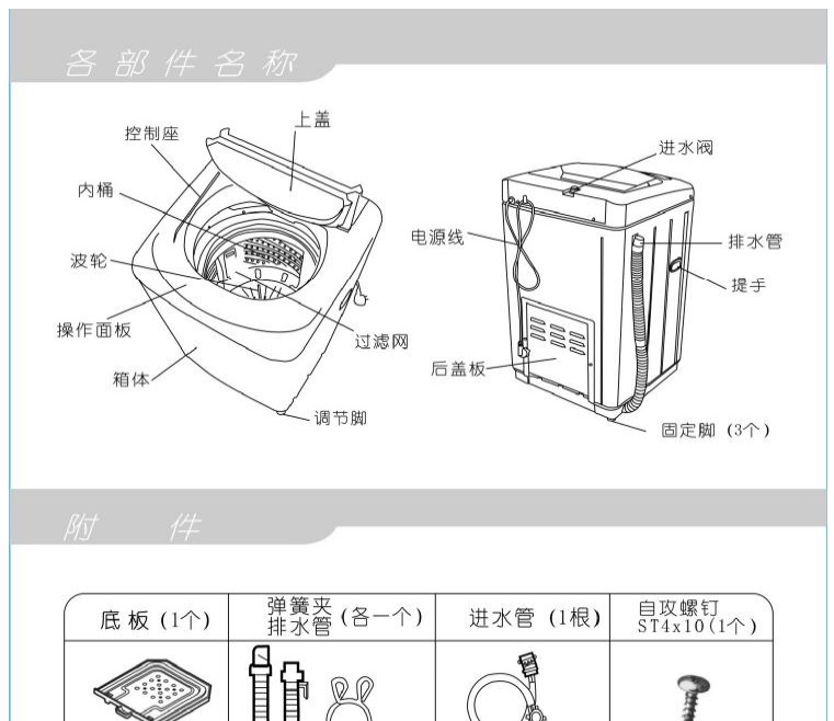 tcl洗衣机用法教程图片