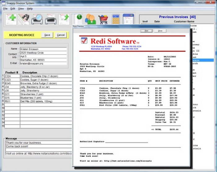 Snappy Invoice System