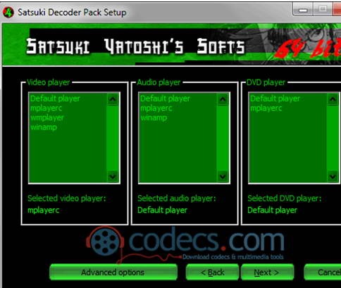 Satsuki Decoder Pack