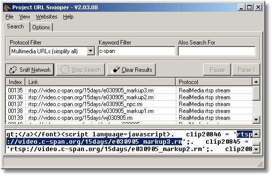 Project URL Snooper