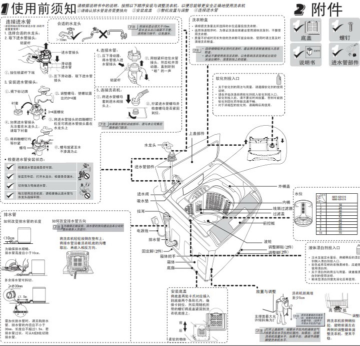 海尔XQB75-BZH1216洗衣机使用说明书