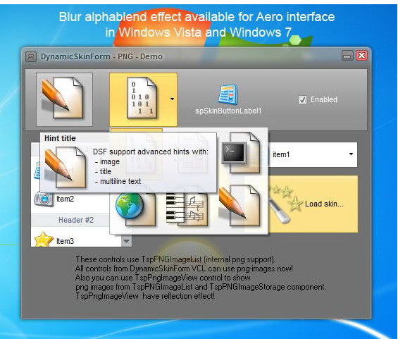 DynamicSkinForm VCL for Delphi XE2