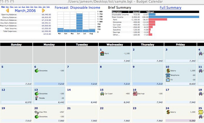 Budget Calendar For Mac