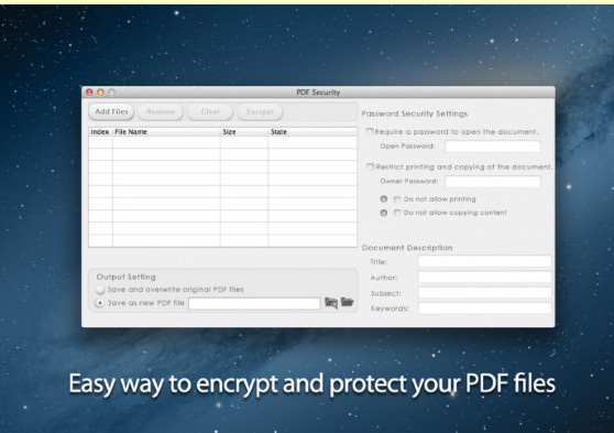 PDFSecurity For Mac