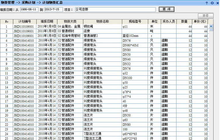 物资管理系统