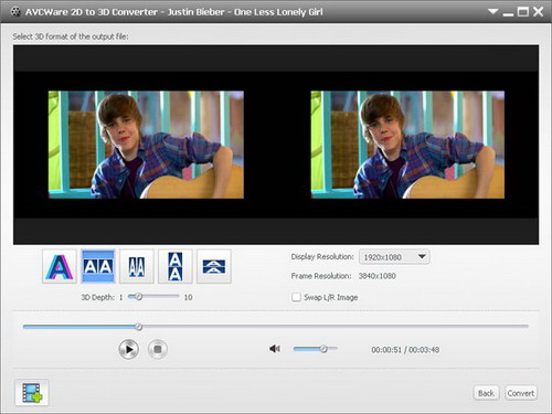 AVCWare 2D to 3D Converter
