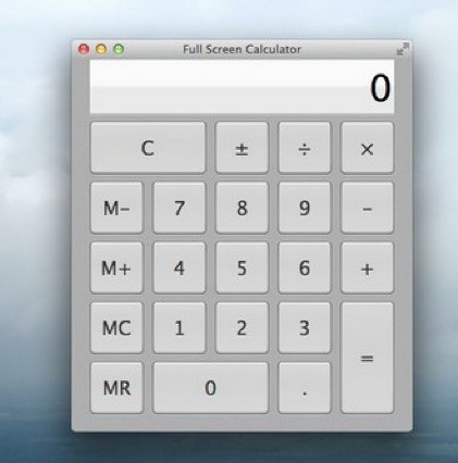 Full Screen Calculator For Mac