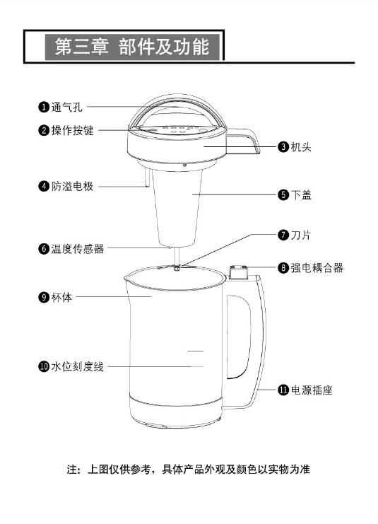 九阳DJ12B-A603DG豆浆机使用说明书