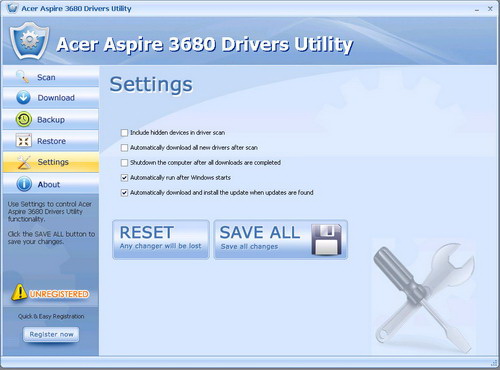 Acer Aspire 3680 Drivers Utility