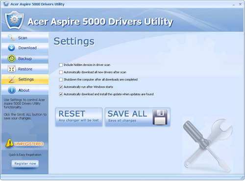 Acer Aspire 5000 Drivers Utility