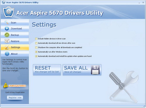 Acer Aspire 5670 Drivers Utility