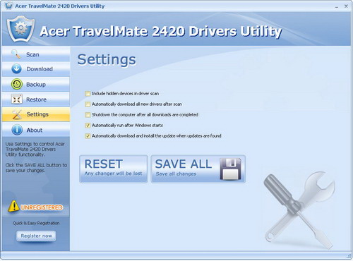 Acer TravelMate 2420 Drivers Utility