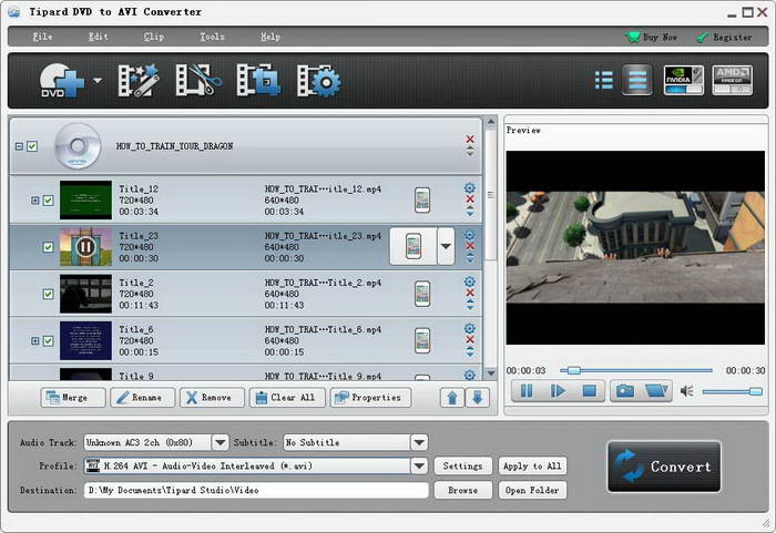 Tipard DVD to AVI Converter