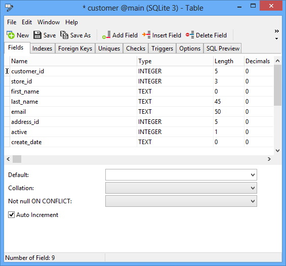 Navicat for SQLite