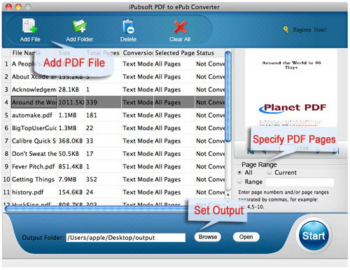 iPubsoft PDF to ePub Converter for Mac