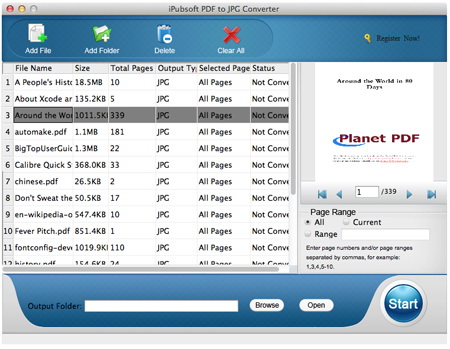 iPubsoft PDF to JPG Converter for Mac