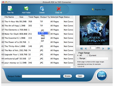 iPubsoft PDF to TIFF Converter for Mac