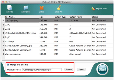 iPubsoft JPEG to PDF Converter for Mac