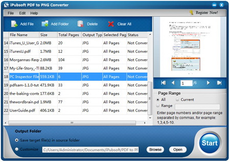 iPubsoft PDF to PNG Converter