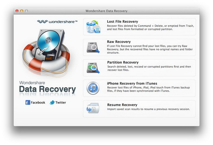 Wondershar DataRecovery For Mac