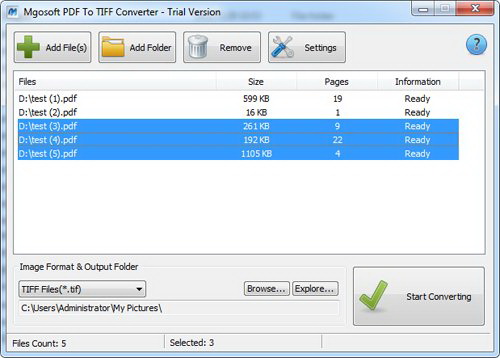 Mgosoft PDF To TIFF