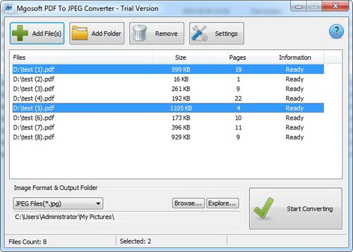 Mgosoft PDF To JPEG