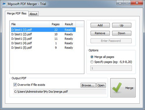 Mgosoft PDF Merger