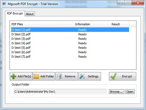 Mgosoft PDF Encrypt