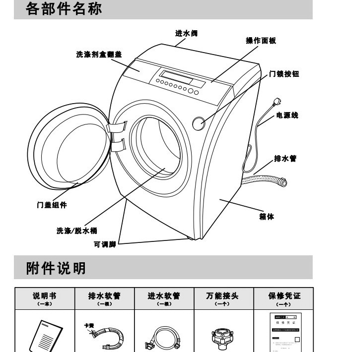 帝度XQG55-L832G洗衣机使用说明书