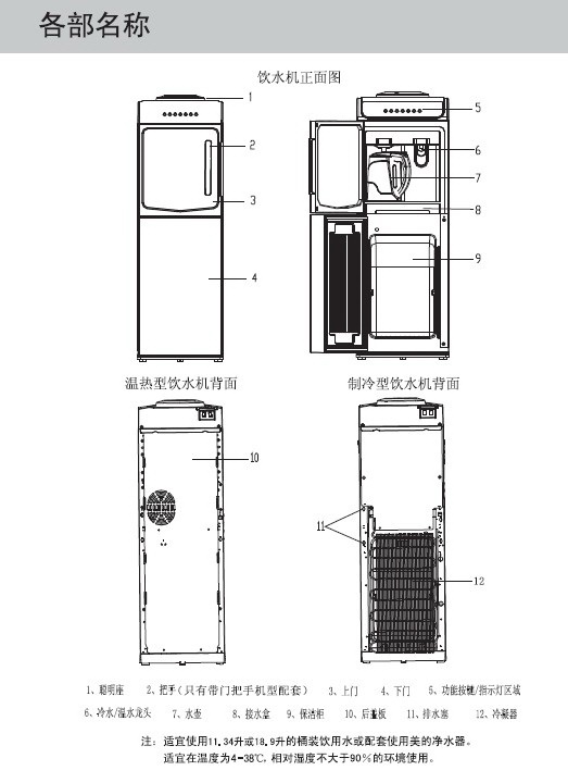 美的YD1206S-X饮水机使用说明书